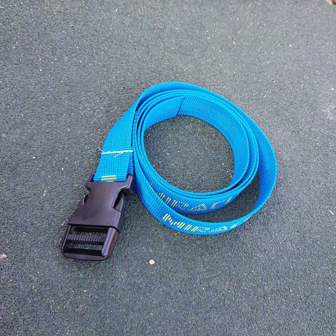 아웃도어피아 웨빙 스트랩 면 웨빙끈 캠핑 버클 가방끈 압축벨트, 1개, 압축 웨빙끈(파랑) 30MM(폭) x 120CM(길이)