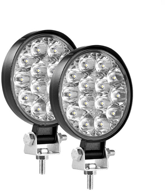 KDsafe 12-24V LED 방수 차량용 써치라이트 미니 42W 선박 화물 지게차 차량용 집어등 캠핑, 1개