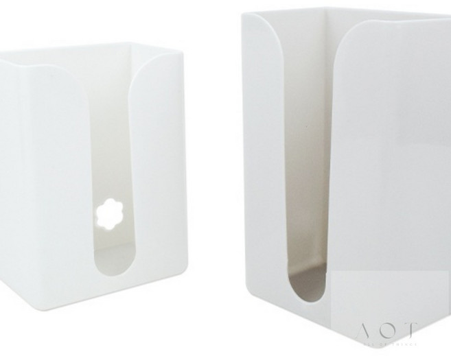 AoT 부착형 티슈 케이스 업소용벽걸이티슈케이스, 소 화이트, 화이트, 1개