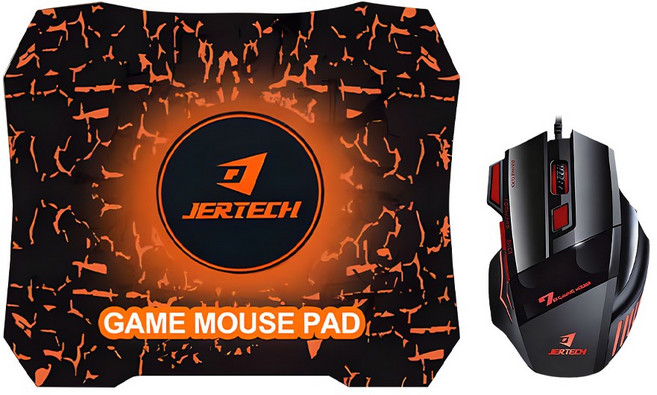 JERTECH LED 유선 게이밍 마우스 패드 포함 GP10