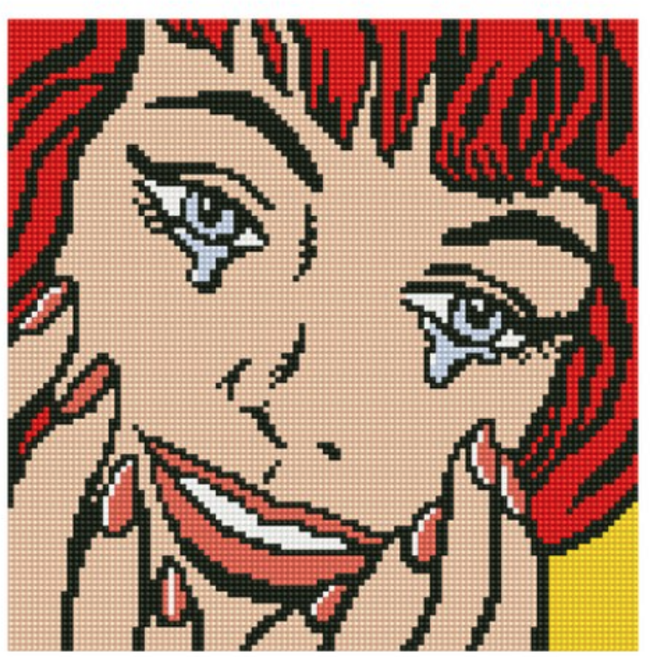 아이러브페인팅 DIY 보석십자수 캔버스형 러블리 30 x 30 cm, 행복한 눈물, 1개