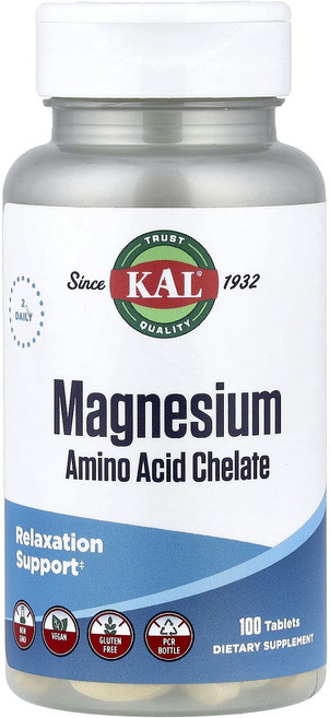 KAL 마그네슘 아미노산 킬레이트 100정, 1개