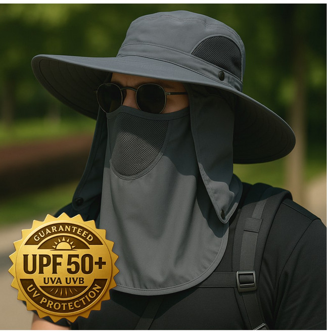 버니덤 자외선 차단 모자 등산 낚시 캠핑 아웃도어