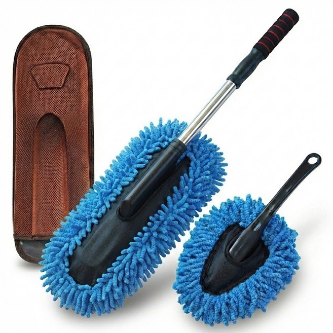 카글로 길이조절 차량용 극세사 먼지털이 대형+소형+케이스, 1세트