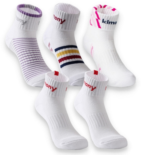 키모니 고급 스포츠양말 5족세트, 혼합 5족