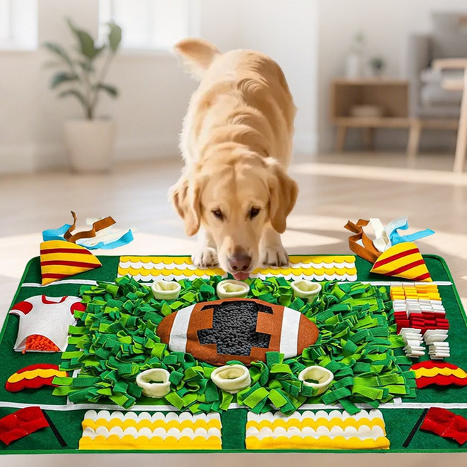 올투펫 강아지 럭비공 노즈워크 매트, 1개, 그린