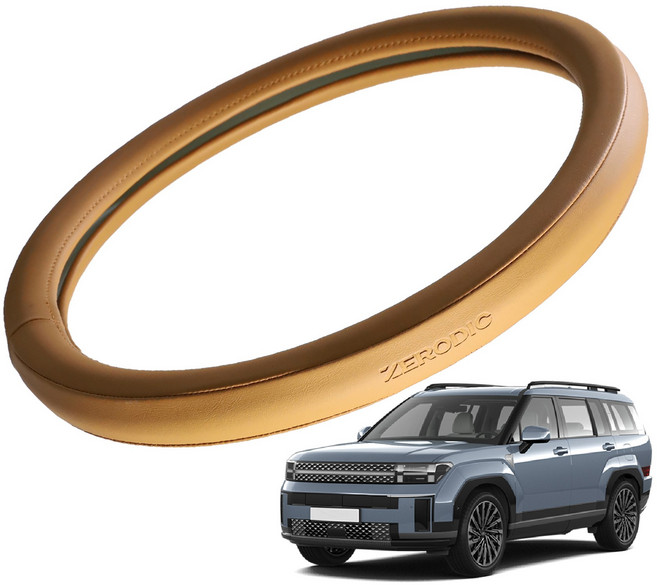 제로딕 순정형 논슬립 엣지 핸들커버 싼타페MX5 적용 가능, 새들브라운