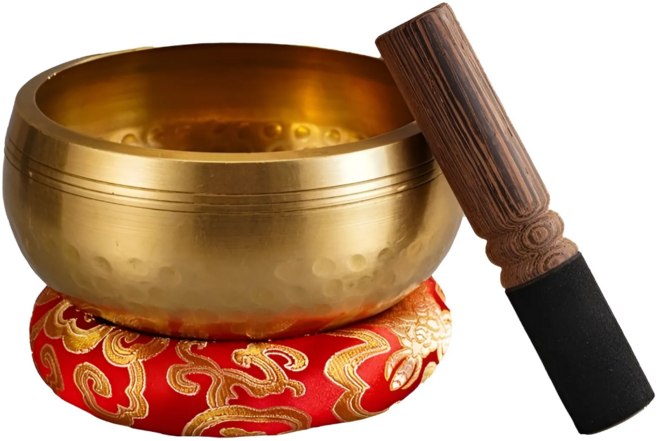 하루템 수공예 네팔 싱잉볼 명상종 입문용 스트레스 완화, 1개, 소형(8cm)