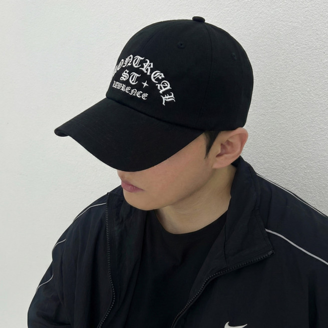 헬린이상점 몬트리올 빅사이즈 볼캡 블랙레터 대두 모자
