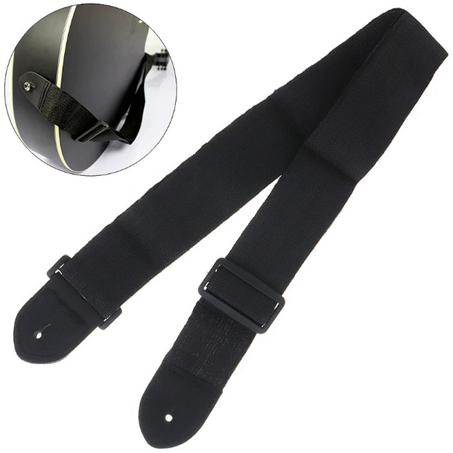 기타스트랩 조정가능 나일론 벨트 PU 클래식 기타끈, 기타스트랩SE01379, 1개