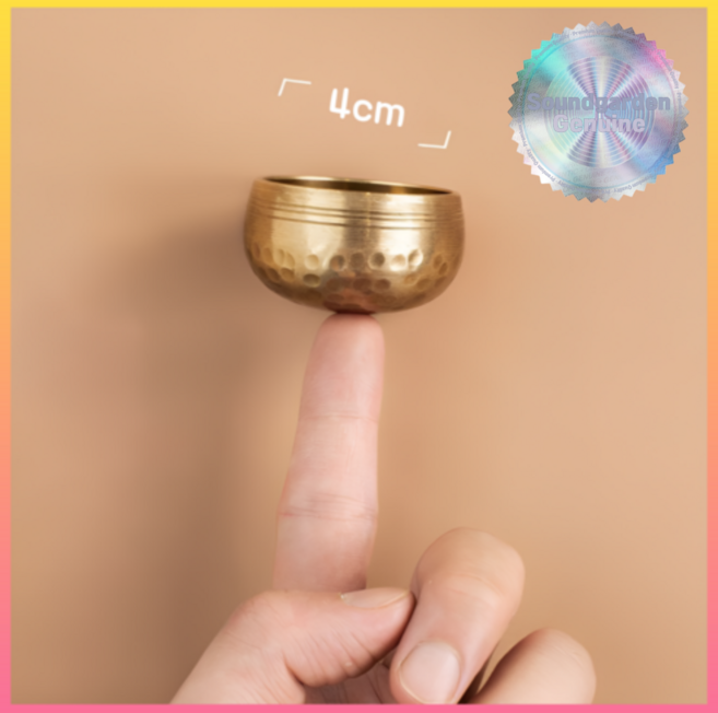 [주머니속힐링] 소리의정원 명상 미니 싱잉볼 명상종 티베트 수공예 선물용, 1개