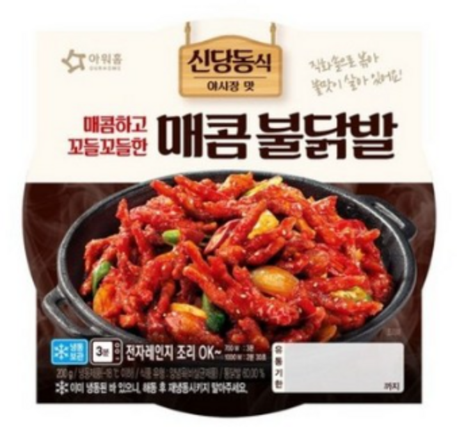 아워홈 신당동식 매콤불닭발 냉동, 2개, 200g, 2개