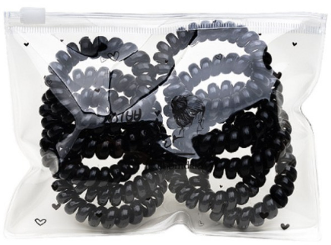 이쁨달다 여성용 별밤 전화선 머리끈 + 파우치