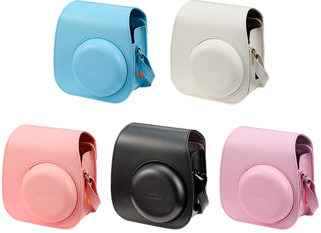 [정품] 인스탁스 미니11 전용케이스 가죽가방+스트랩, 1개, 아이스화이트