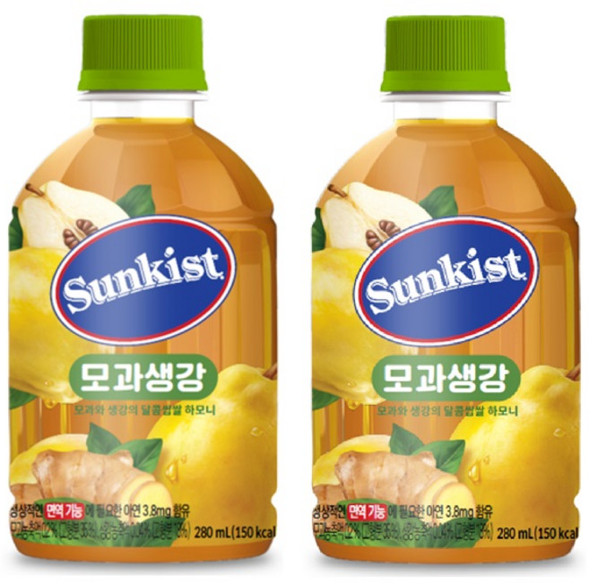 광동 썬키스트 모과생강 280ml x 24개