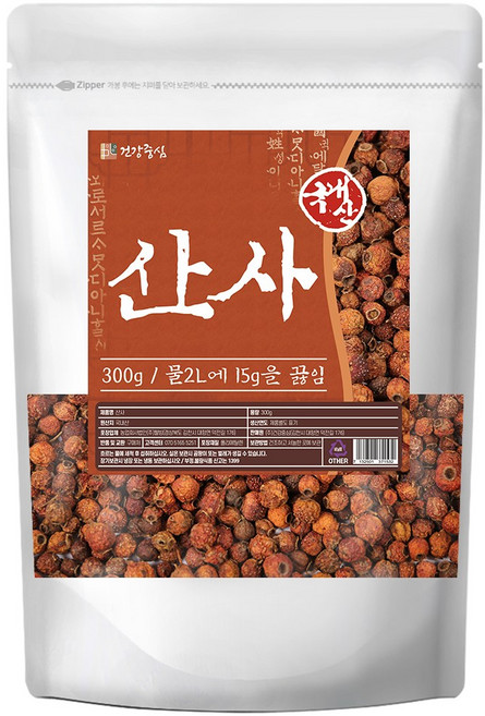 건강중심 국산 산사 열매 산사자, 1개, 산사 300g