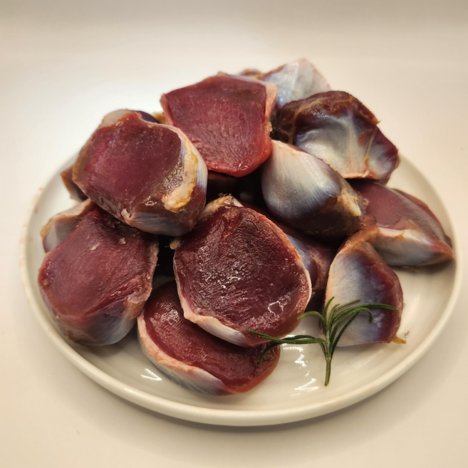 신선하고 깨끗한 국내산 오리근위 냉동 gizzard, 5개, 1kg