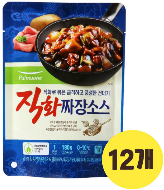 풀무원 직화 짜장소스 180g(1인분), 14개, 180g