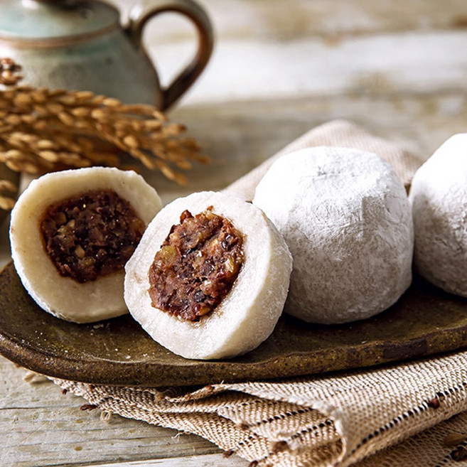 자연미가 왕 찹쌀떡 2KG(100gX20개), 선택1.왕 찹쌀떡 (100gX20개), 100g, 20개