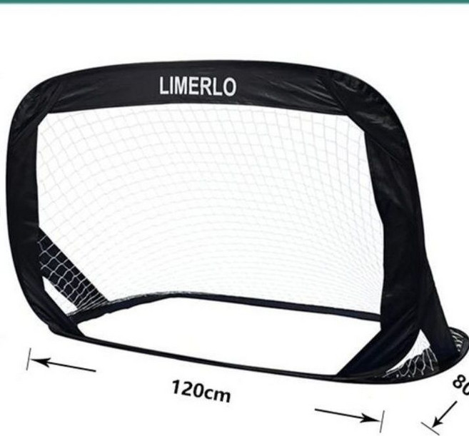 LIMERLO 兒童折疊足球門, 1個, 120X80CM单球门(黑色)