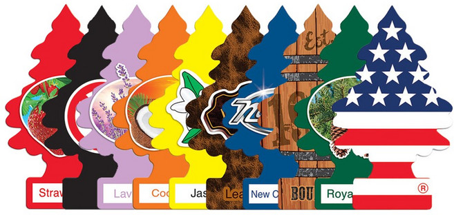 리틀트리 차량용 걸이형 종이 방향제, 레인포레스트 미스트, 1개