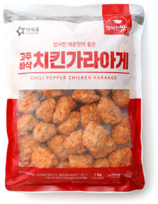 아워홈 고추바삭 치킨가라아게 1kg, 2개