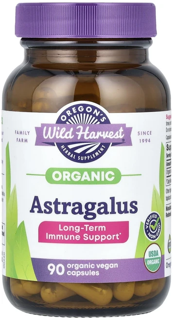 Oregon's Wild Harvest 유기농 황기 1125mg 유기농 베지 캡슐 90정(캡슐 1정당 375mg), OregonsWildHarvest유기농황기1125mg유, 1개, 90정 - 쿠팡