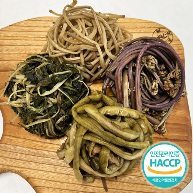 [자미담] 나물모둠5호(토란대/고사리/취나물/고구마대 400g*각1개) 국내산100%, 1개