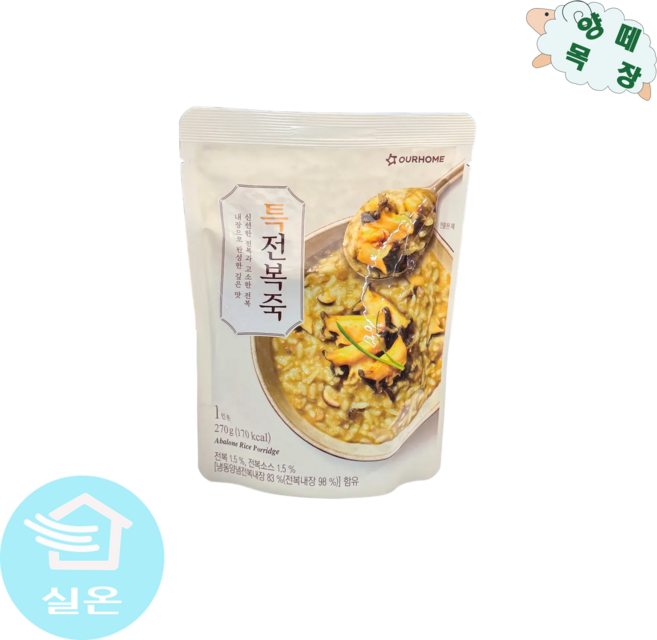 아워홈 특전복죽 270g, 4개