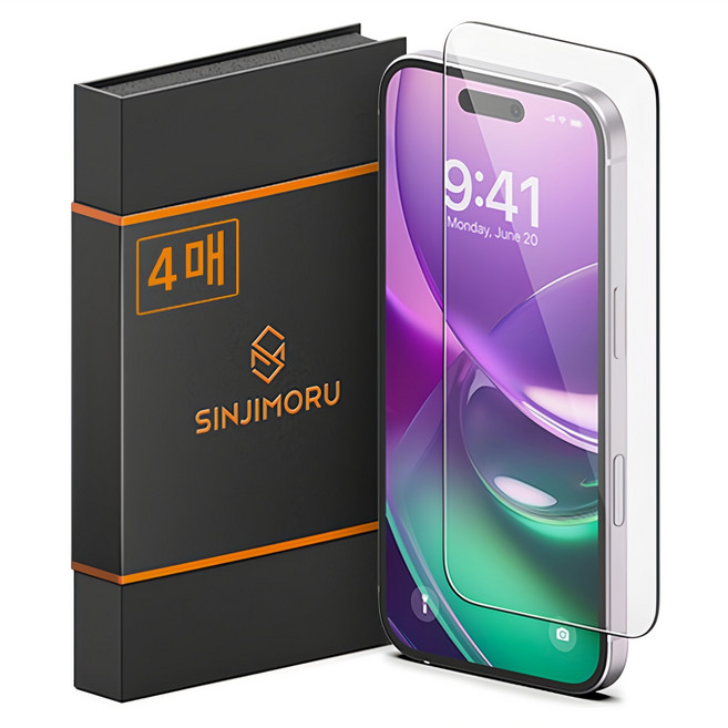 신지모루 신지글래스 2.5D 강화유리 휴대폰 액정보호필름 4p, 1세트