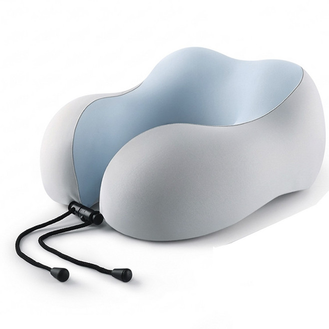 프리아 여행용 메모리폼 목쿠션, 스카이 그레이