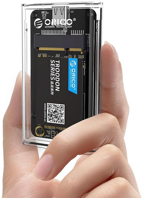 USB mSATA SSD 인클로저 to 케이블 UASP 트림 지원이 된 5Gbps 투명 외장 어댑터 최대 2TB 용량 3050 SSD용 휴대용 PC 케이스 TC10