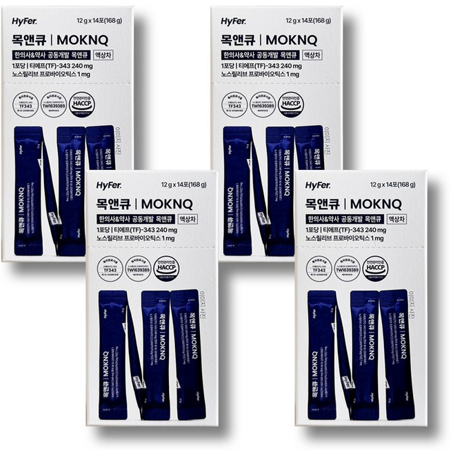 하이퍼 목앤큐 14포입, 168g, 4박스