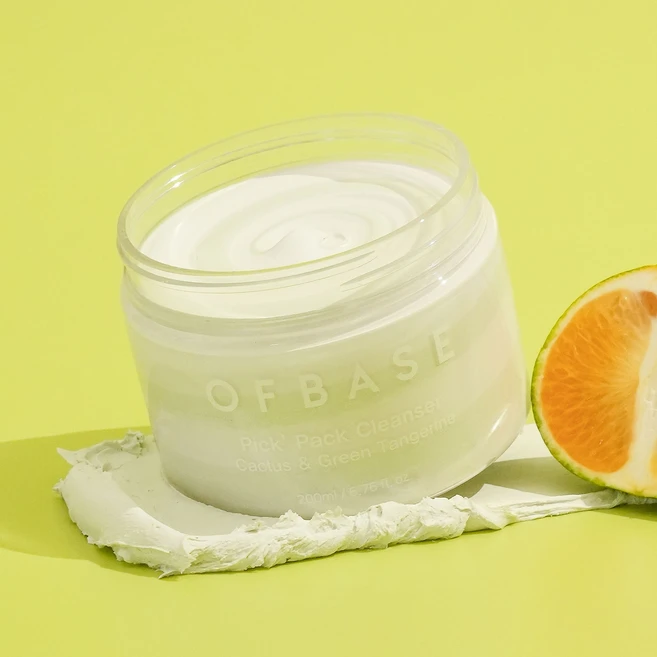 블랙헤드클렌저 오브베이스 픽팩 클렌저 백년초&청귤, 200g, 2개 - 쿠팡