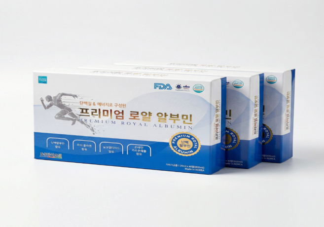 마시는 난백 알부민 일동 프리미엄 로얄 알부민 20ml x 40병, 3박스, 40회분