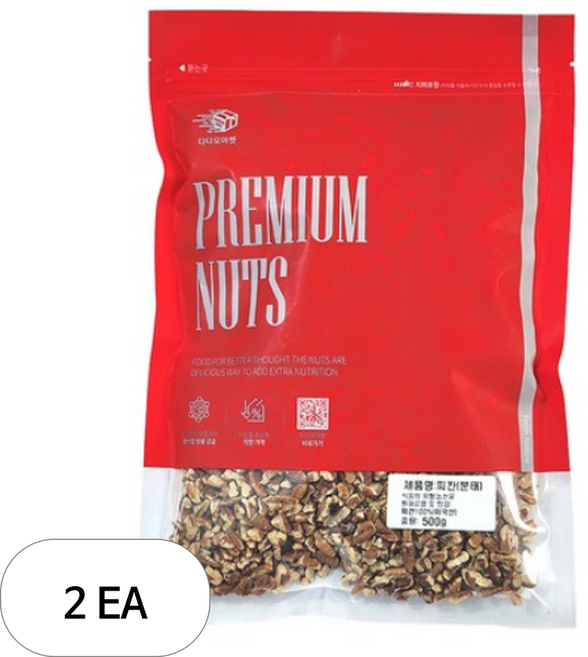 다다모마켓 피칸 분태, 500g, 2개