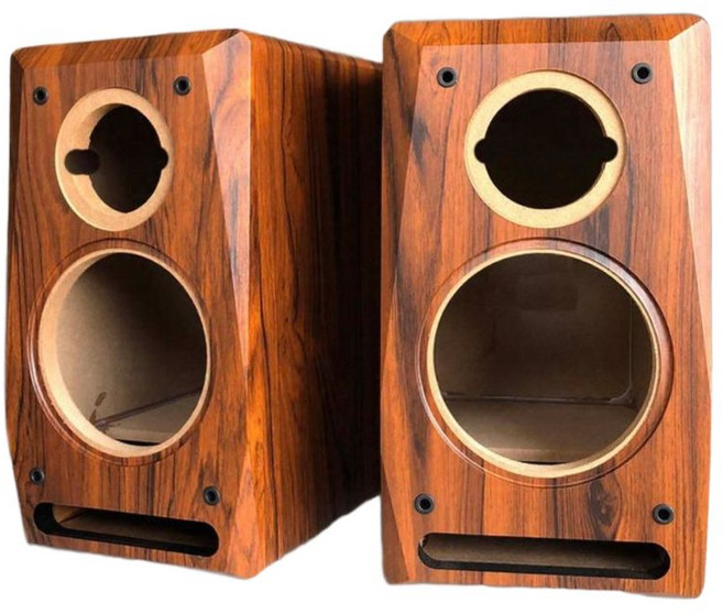 자작 스피커 통 만들기 6.5인치 오디오 우퍼 단품 diy 제작 빈스피커, B. 브라운6.5 저음+4인치고음+블랙그릴