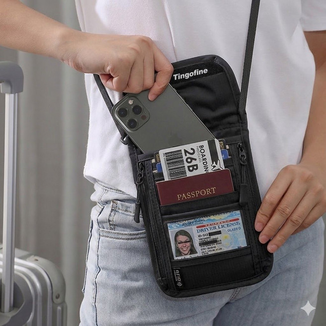 JIVO RFID 차단가방 7포켓 해외여행