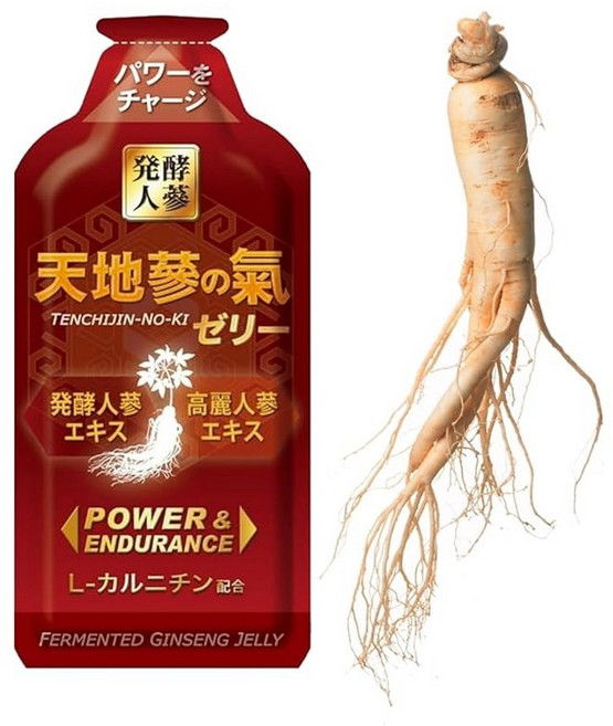 발효 인삼 천지삼의 기 젤리 인삼 젤리 모양으로 마시기 쉬운 영양 보급 45g×30개, 1g, 1개