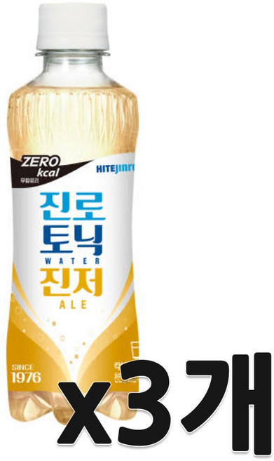진로 토닉워터진저에일, 300ml, 3개
