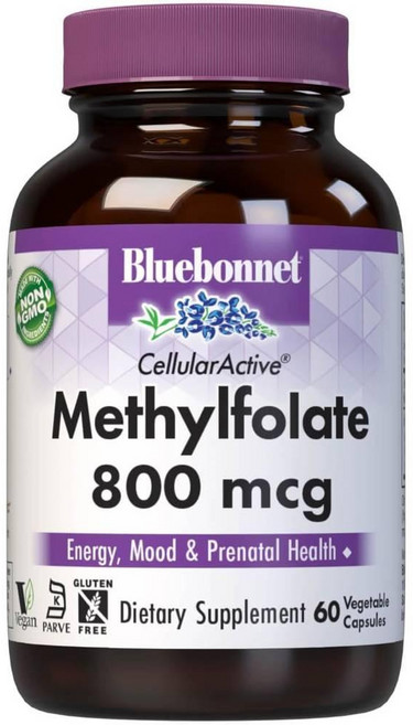 블루보넷 셀룰러액티브 메틸폴레이트 800 mcg 베지터블 캡슐, 60정, 1개