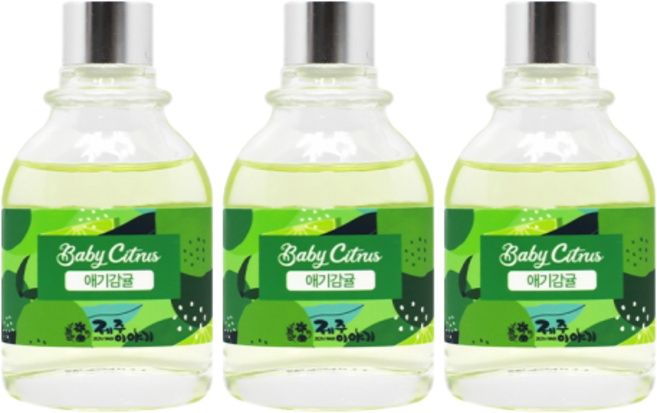 제주이야기 사라오름 디퓨저 집들이 선물 45ml, 3개, 애기감귤향