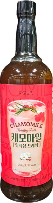 다농원 캐모마일 릴렉싱 프레쉬 시럽, 1.25kg, 1개