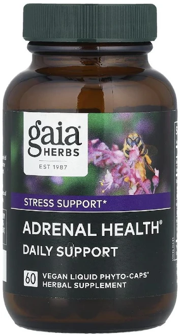 가이아허브 아드레날 헬스 Adrenal Health 홍경천 로자빈 홀리바질 캡슐 60정, 1개 - 쿠팡