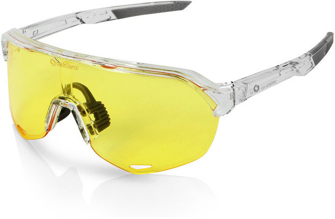 SPL 남녀공용 스포츠 선글라스 YX30 자외선 차단 야간 옐로우 렌즈, 1개, YX30 C2 크리스탈/옐로우