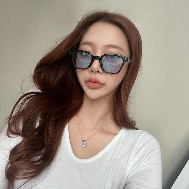 VANANA2 남녀공용 뿔테 7컬러 틴트 컬러풀 패션 선글라스