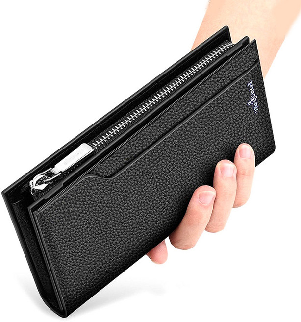 (WilliamCambell) 윌리엄캠벨 소가죽 남성장지갑 클러치 핸드폰 명함 카드 지갑 W2107