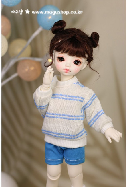 #bjd#구체관절인형옷#액션바디(#파올라레이나32cm한정)스카이라인 맨투맨 티셔츠(뒷트임선택 가능)(인형포함안됨)#마구샵#다락아이#관절바디, 뒷트임있음, 1개