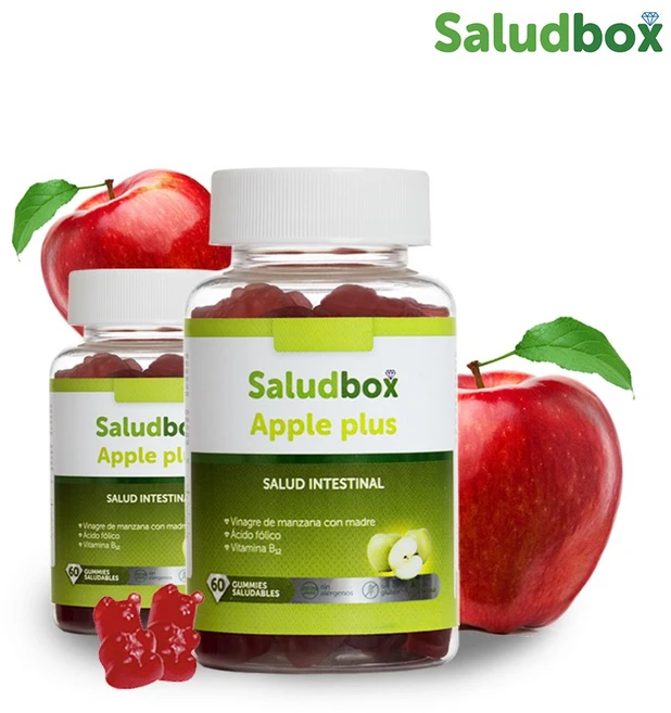 [유럽직수입] 살루드박스 100% 비건 애플사이다비니거 구미 애사비 사과초모식초 젤리, 60정, 1개 - 쿠팡