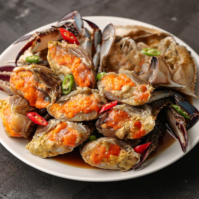 [프리미엄] 연평도 알배기 암꽃게 간장게장 양념게장 연해랑, 1개, 2.2kg